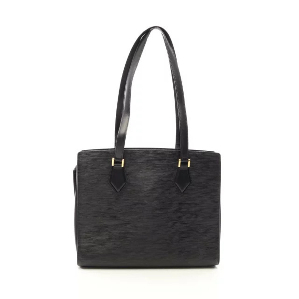 Louis Vuitton Duplex Epi Noir Black Shoulder Bag Leather Black